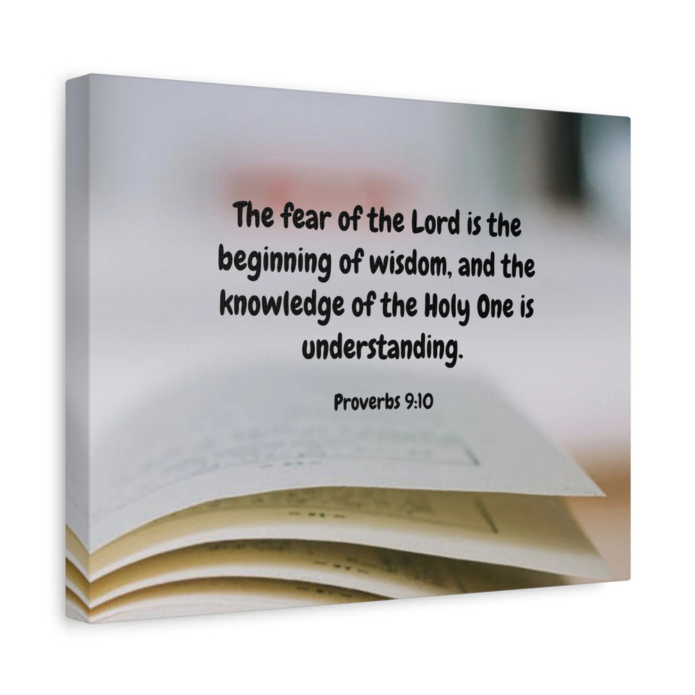 Scripture Walls Fear Of The Lord Proverbs 9:10 Bible Verse Canvas Christian